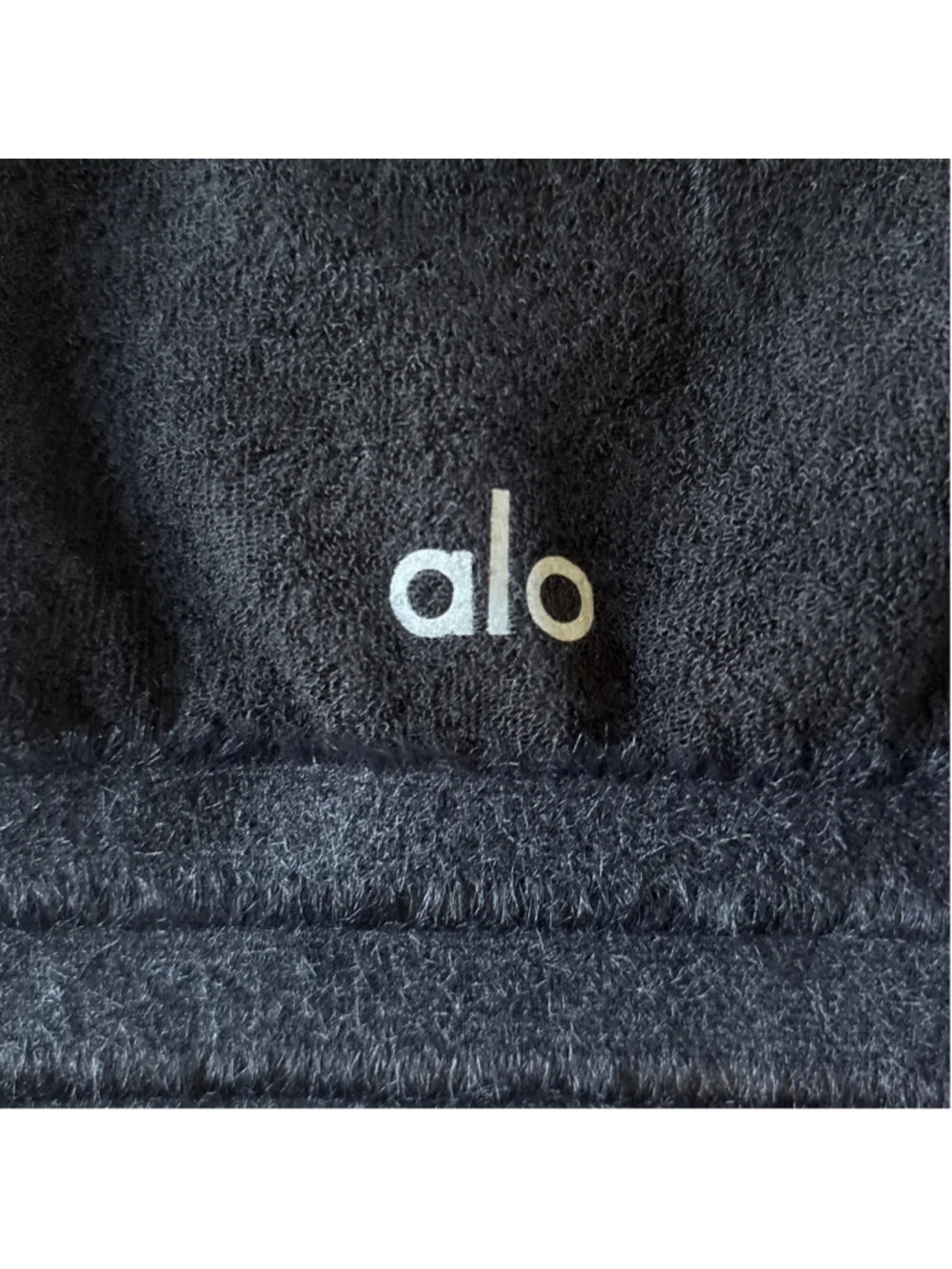 Alo Yoga SEAMLESS LUXE TERRY CUDDLE COVERUP Small Black